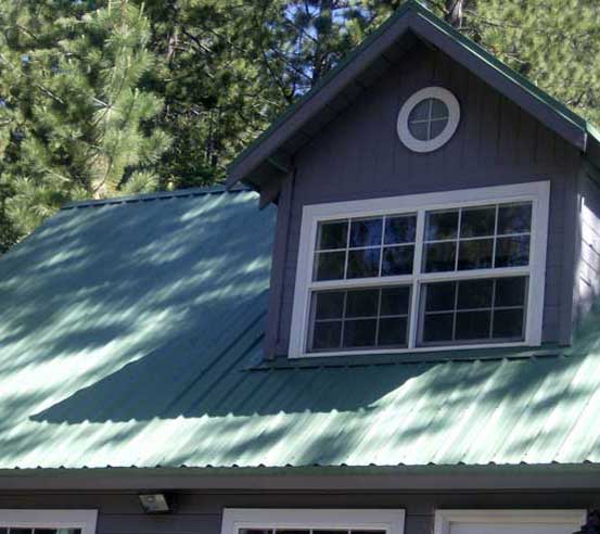 Metal roof by Bill Wright, Truckee Roofing Contractor